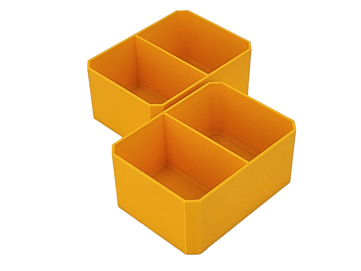 DeWalt Shallow Pro Organizer Compatible Small Nesting Bins - Yellow