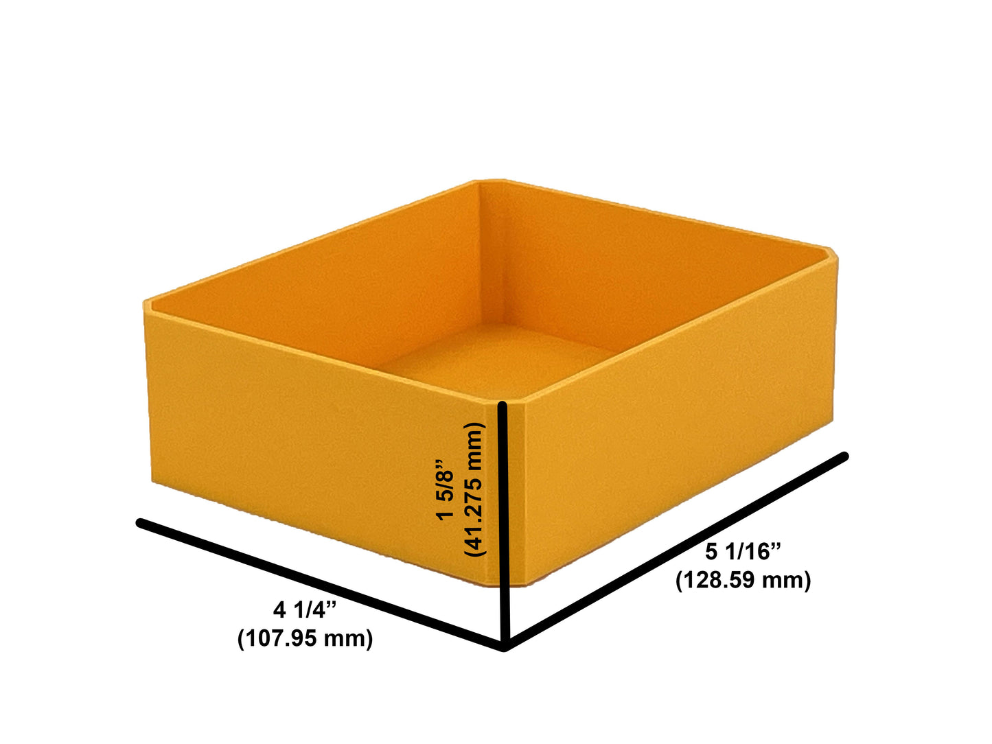 DeWalt ToughSystem 1.0 Organizer Compatible Large Nesting Bin - Yellow