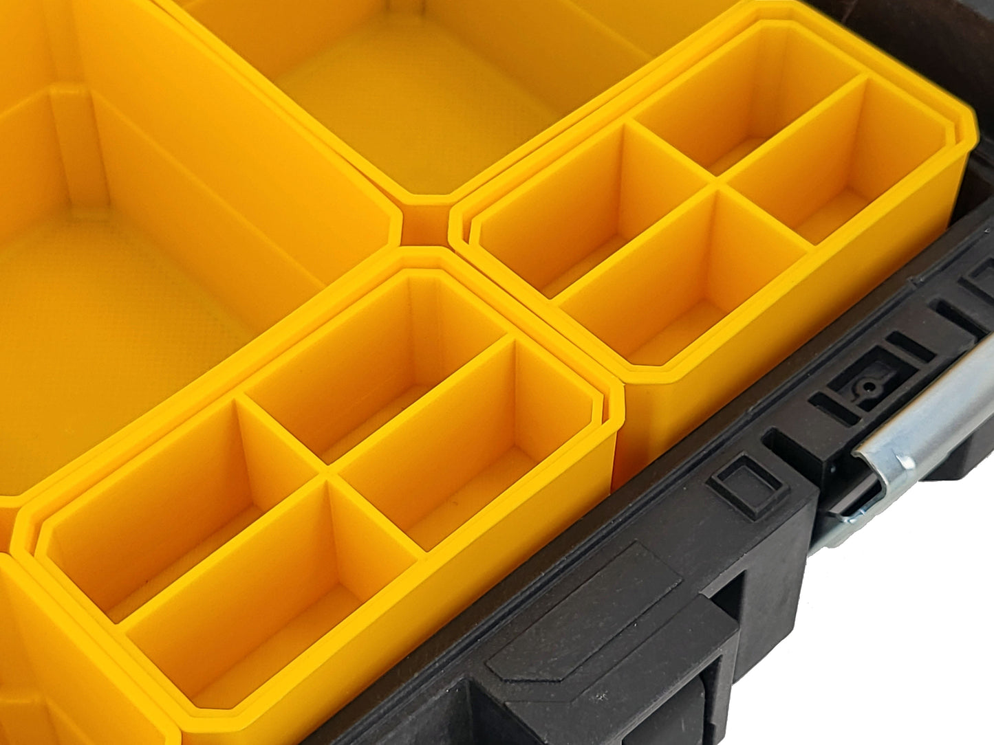 DeWalt ToughSystem 1.0 Organizer Compatible Small Nesting Bins - Yellow