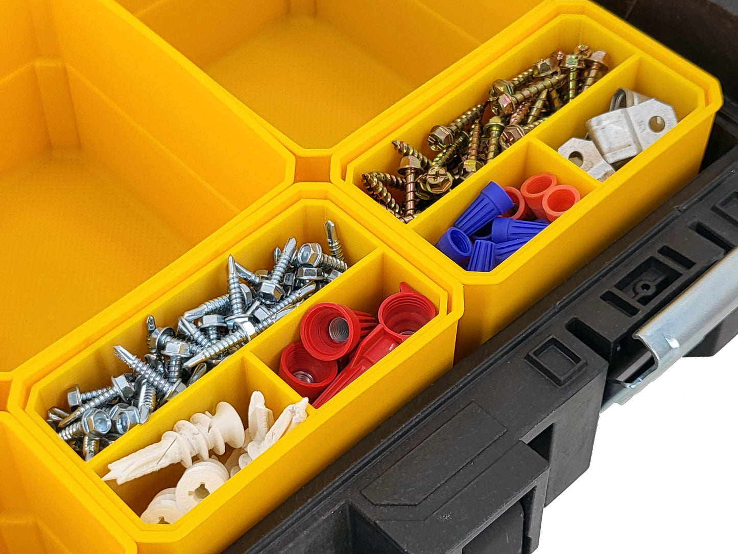 DeWalt ToughSystem 1.0 Organizer Compatible Small Nesting Bins - Yellow