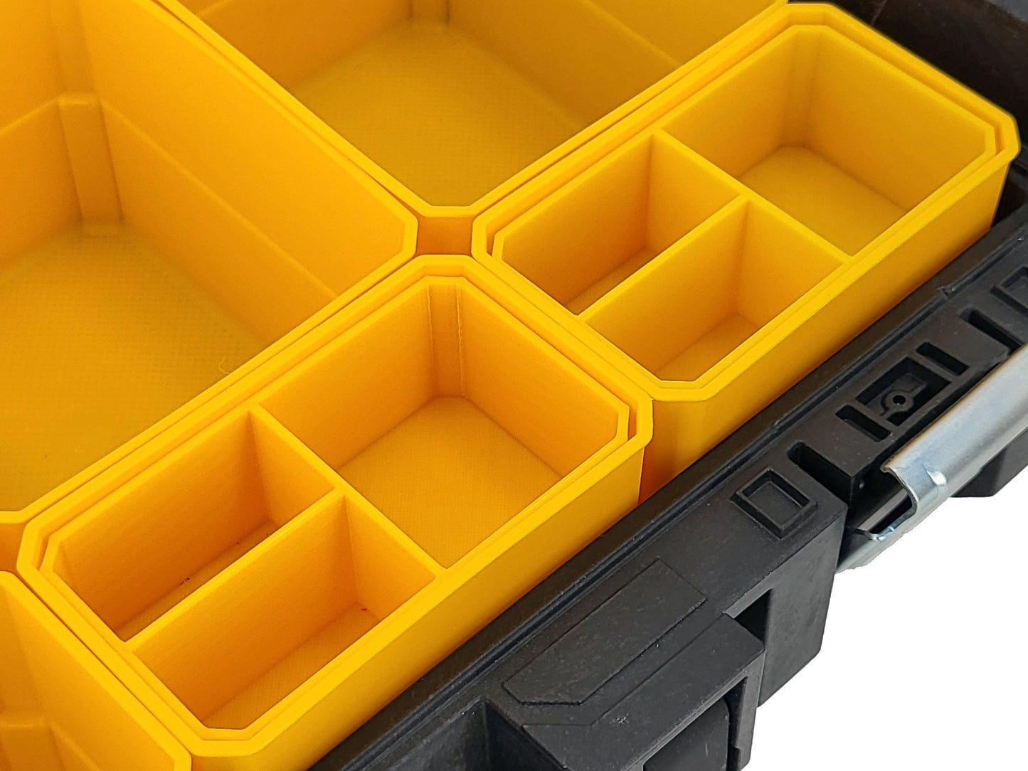 DeWalt ToughSystem 1.0 Organizer Compatible Small Nesting Bins - Yellow