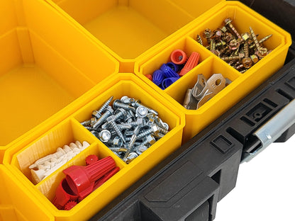 DeWalt ToughSystem 1.0 Organizer Compatible Small Nesting Bins - Yellow