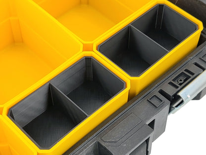 DeWalt ToughSystem 1.0 Organizer Compatible Small Nesting Bins - Black