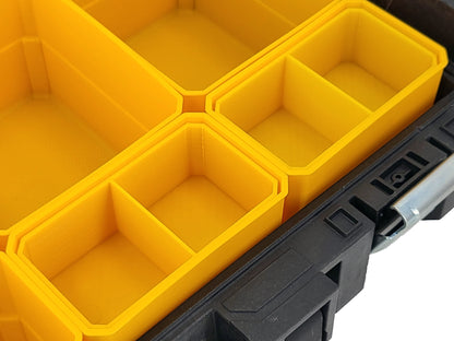 DeWalt ToughSystem 1.0 Organizer Compatible Small Nesting Bins - Yellow