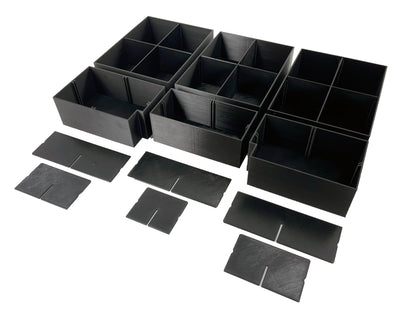 Dewalt ToughSystem 2.0 3-Drawer Tool Box Compatible Medium Nesting Bin Sets - Black