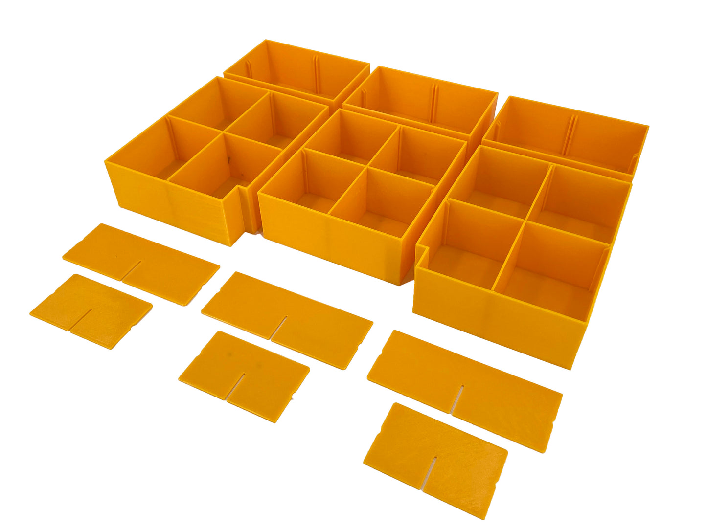 Dewalt ToughSystem 2.0 3-Drawer Tool Box Compatible Medium Nesting Bin Sets - Yellow