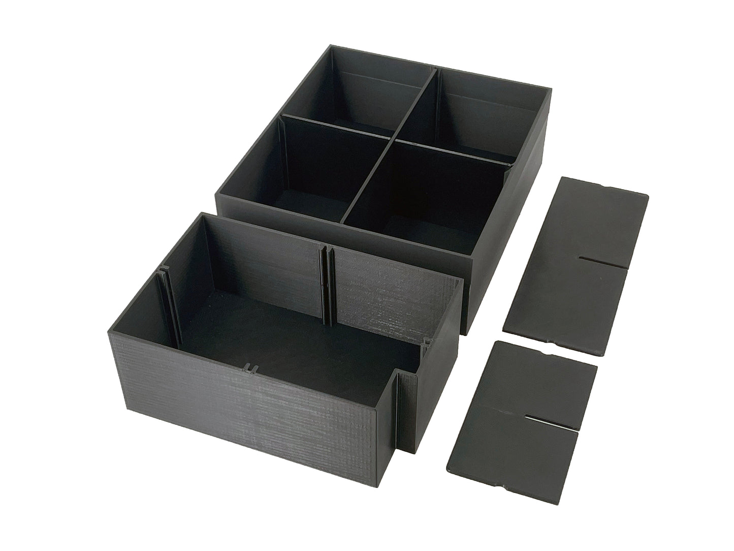 Dewalt ToughSystem 2.0 3-Drawer Tool Box Compatible Medium Nesting Bin Sets - Black