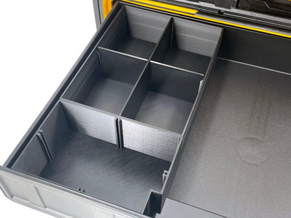 Dewalt ToughSystem 2.0 3-Drawer Tool Box Compatible Medium Nesting Bin Sets - Black