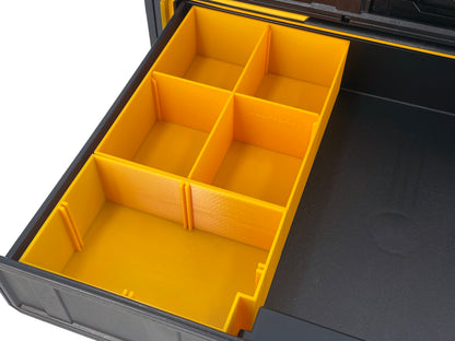 Dewalt ToughSystem 2.0 3-Drawer Tool Box Compatible Medium Nesting Bin Sets - Yellow