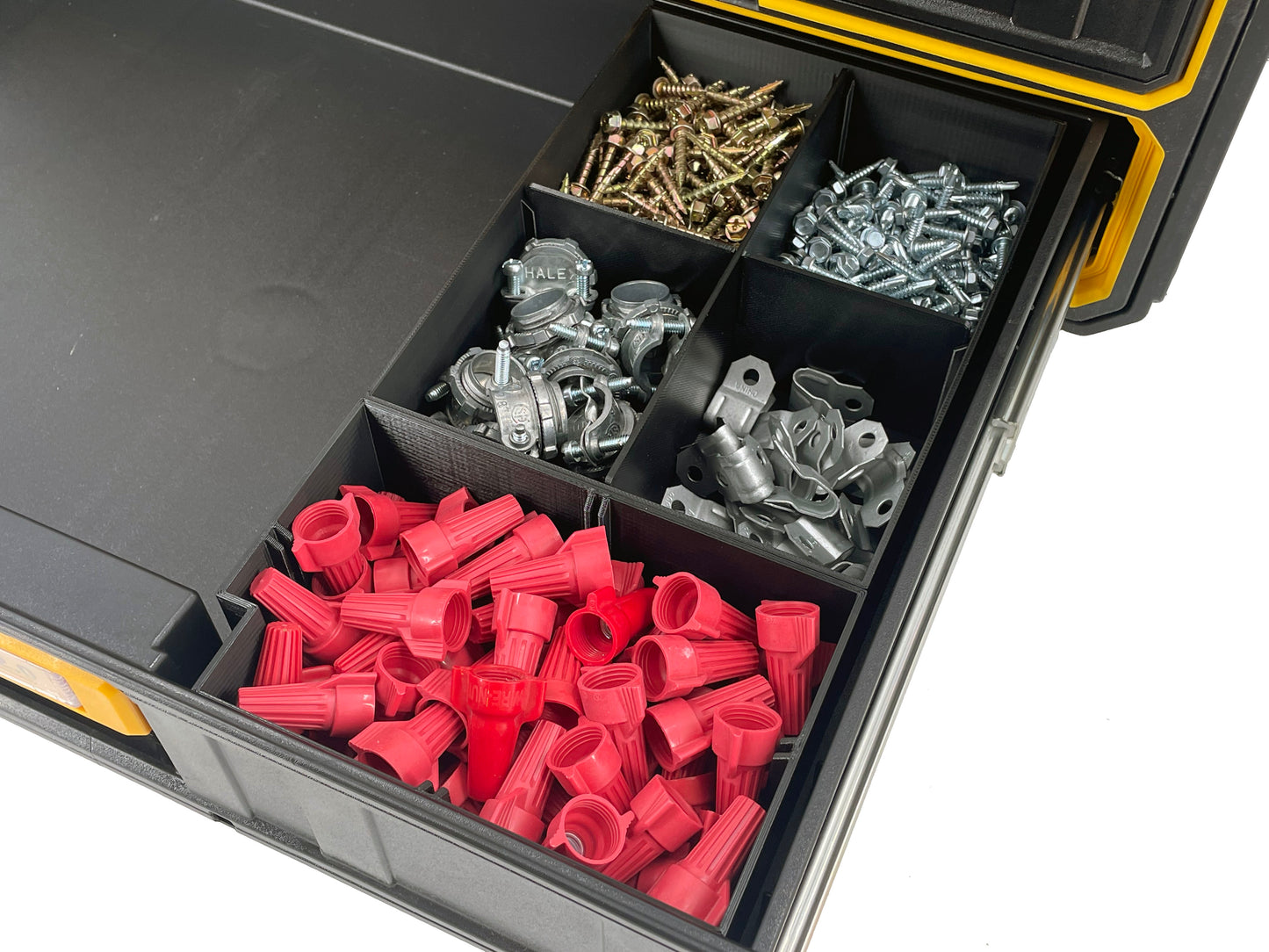 Dewalt ToughSystem 2.0 3-Drawer Tool Box Compatible Medium Nesting Bin Sets - Black