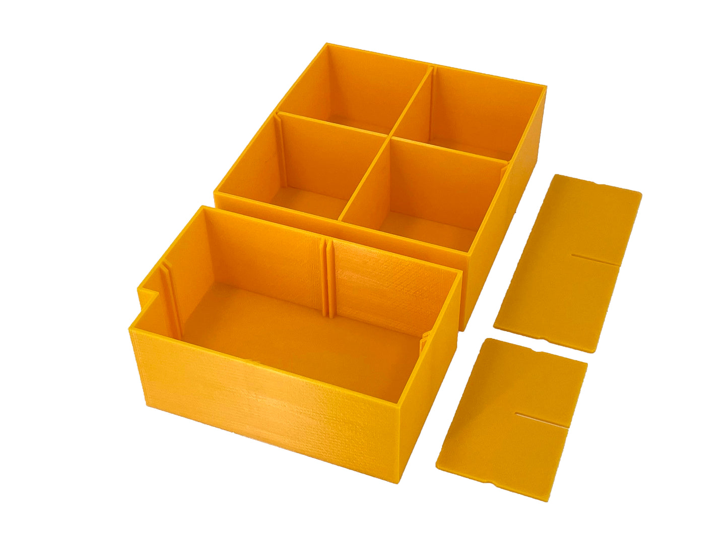 Dewalt ToughSystem 2.0 3-Drawer Tool Box Compatible Medium Nesting Bin Sets - Yellow