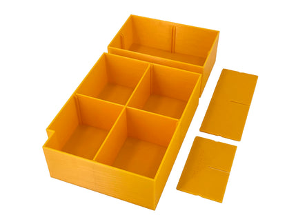 Dewalt ToughSystem 2.0 3-Drawer Tool Box Compatible Medium Nesting Bin Sets - Yellow