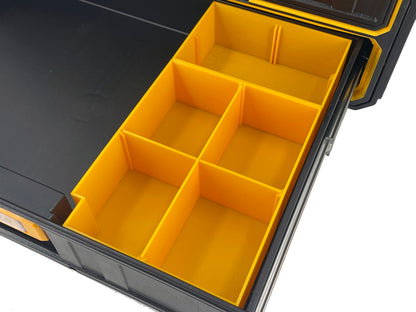 Dewalt ToughSystem 2.0 3-Drawer Tool Box Compatible Medium Nesting Bin Sets - Yellow