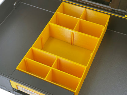 Dewalt ToughSystem 2.0 3-Drawer Tool Box Compatible Small Nesting Bin Sets - Yellow