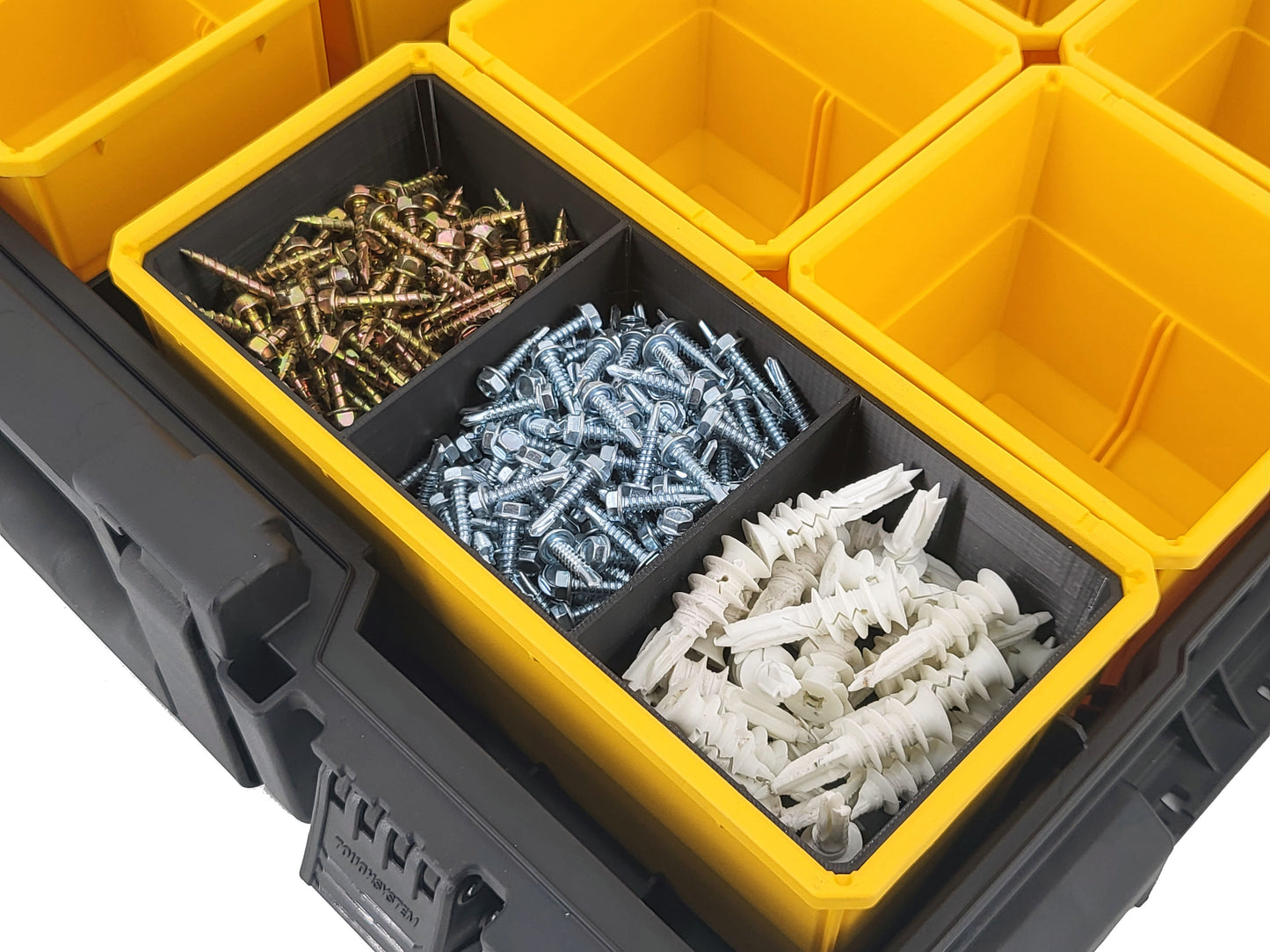 DeWalt ToughSystem 2.0 Full-Size Organizer Compatible Large Nesting Bin - Black