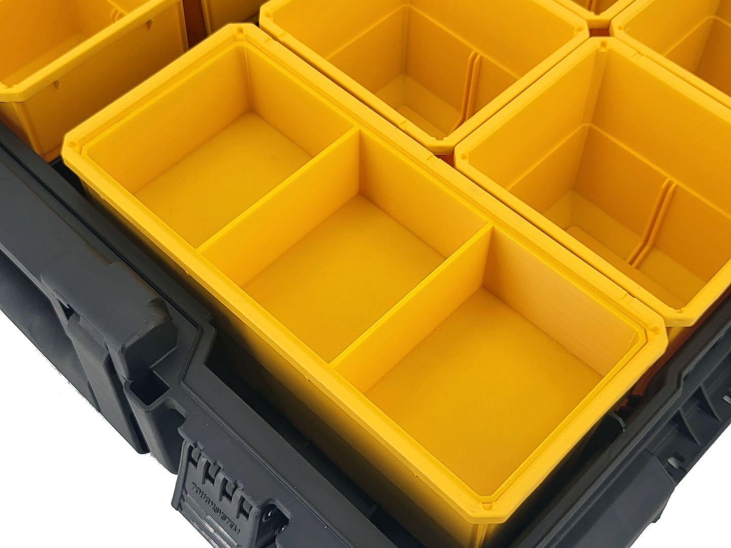 DeWalt ToughSystem 2.0 Full-Size Organizer Compatible Large Nesting Bin - Yellow