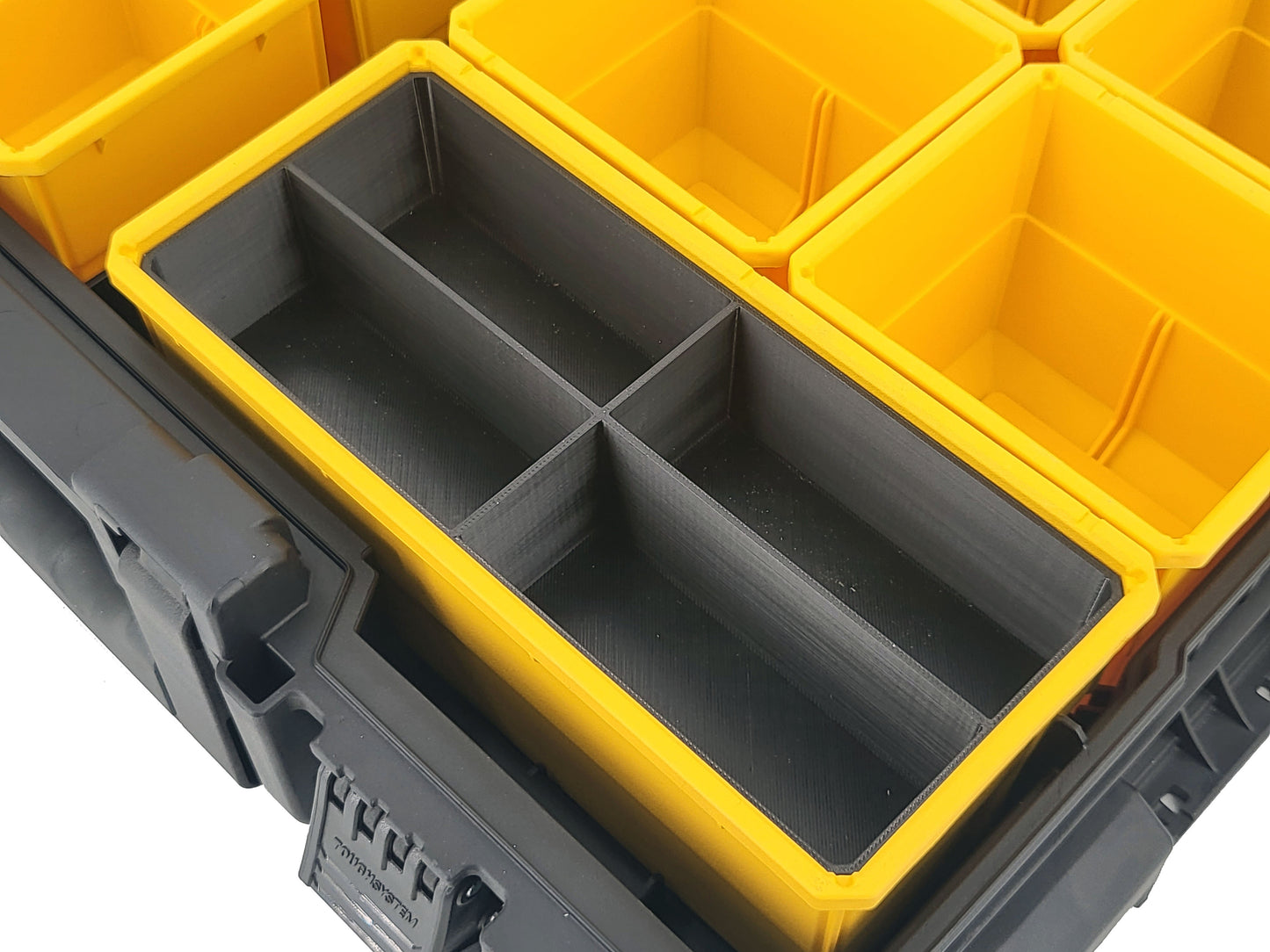 DeWalt ToughSystem 2.0 Full-Size Organizer Compatible Large Nesting Bin - Black