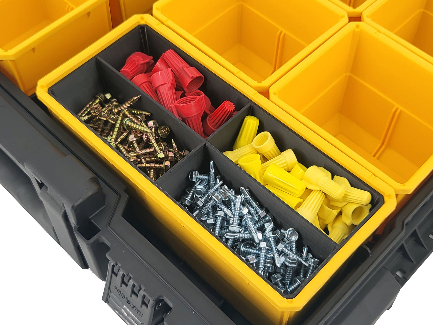 DeWalt ToughSystem 2.0 Full-Size Organizer Compatible Large Nesting Bin - Black