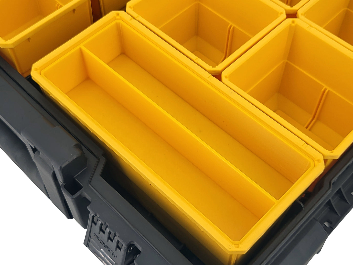 DeWalt ToughSystem 2.0 Full-Size Organizer Compatible Large Nesting Bin - Yellow