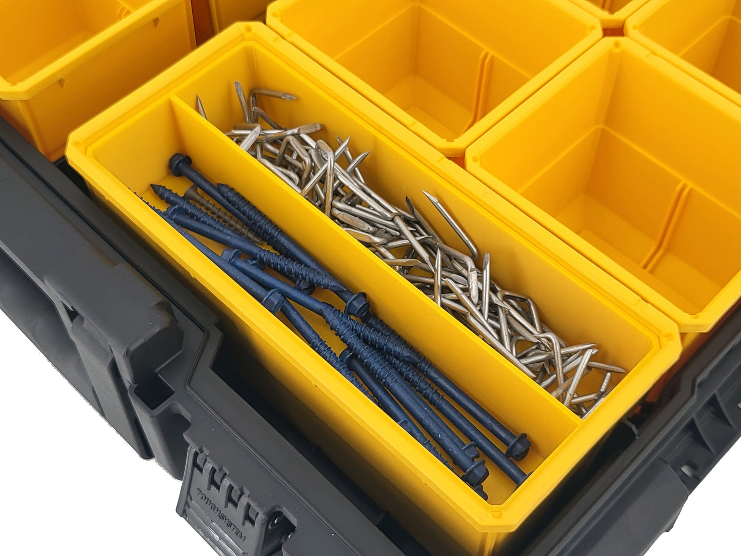 DeWalt ToughSystem 2.0 Full-Size Organizer Compatible Large Nesting Bin - Yellow