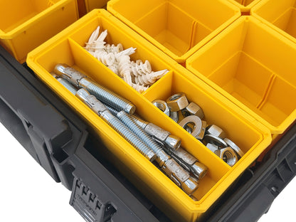 DeWalt ToughSystem 2.0 Full-Size Organizer Compatible Large Nesting Bin - Yellow