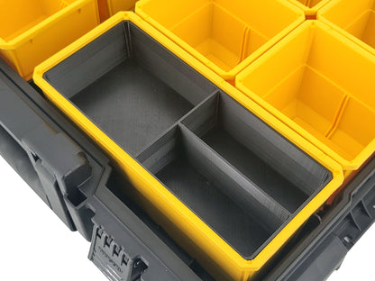 DeWalt ToughSystem 2.0 Full-Size Organizer Compatible Large Nesting Bin - Black