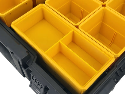 DeWalt ToughSystem 2.0 Full-Size Organizer Compatible Large Nesting Bin - Yellow