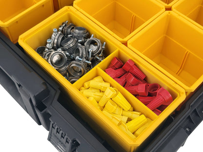 DeWalt ToughSystem 2.0 Full-Size Organizer Compatible Large Nesting Bin - Yellow