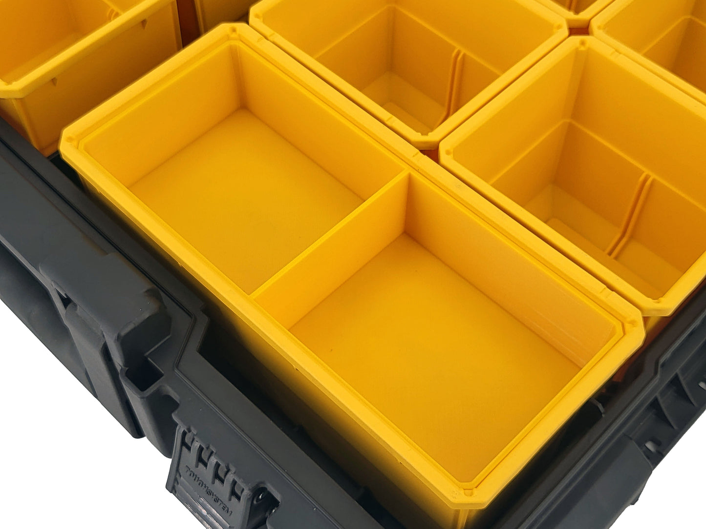 DeWalt ToughSystem 2.0 Full-Size Organizer Compatible Large Nesting Bin - Yellow