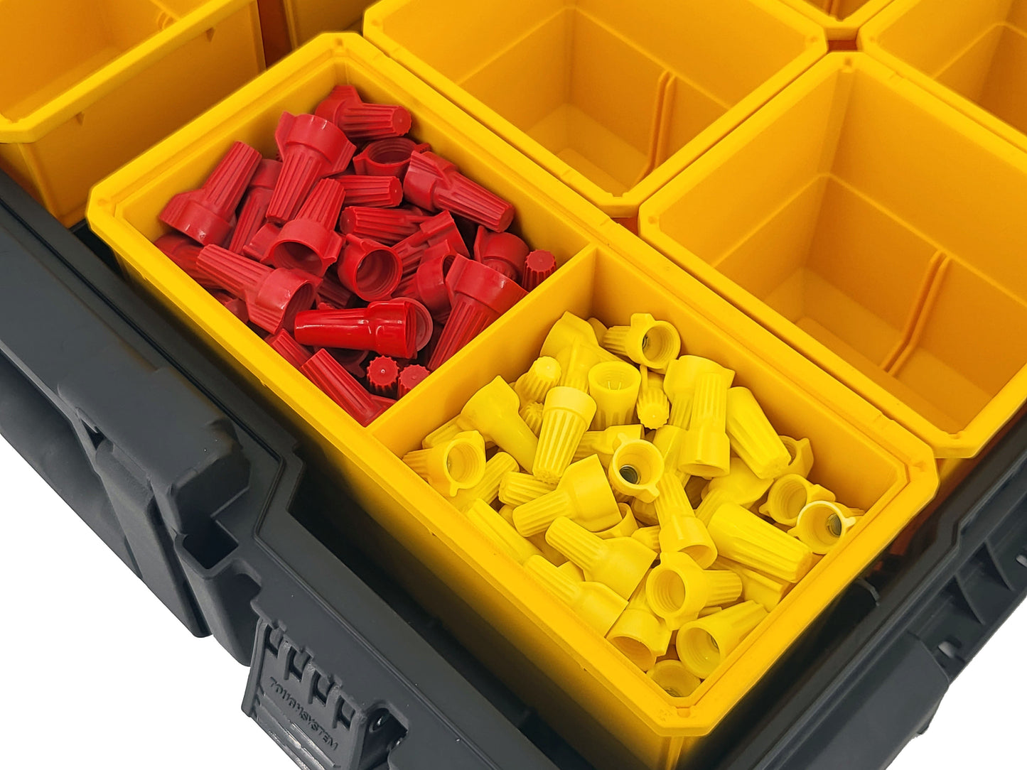 DeWalt ToughSystem 2.0 Full-Size Organizer Compatible Large Nesting Bin - Yellow