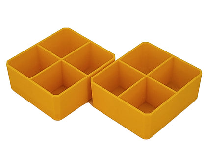 DeWalt ToughSystem 2.0 Full-Size Organizer Compatible Small Nesting Bins - Yellow