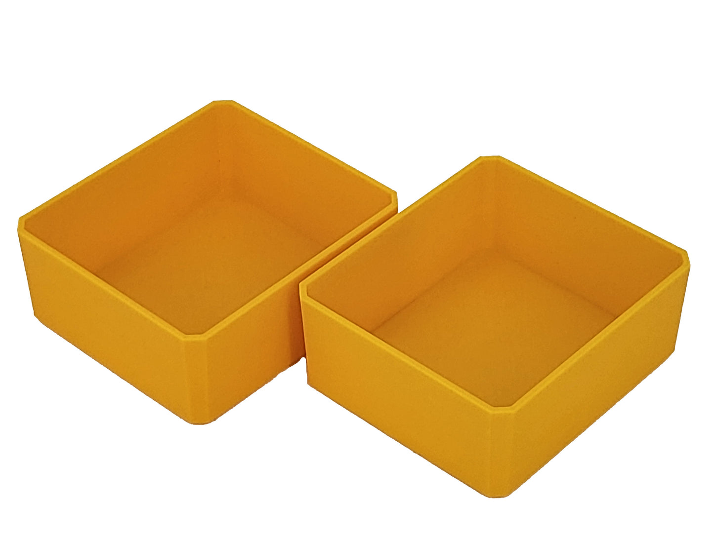 DeWalt ToughSystem 2.0 Deep Compact Organizer Compatible Small Nesting Bins - Yellow