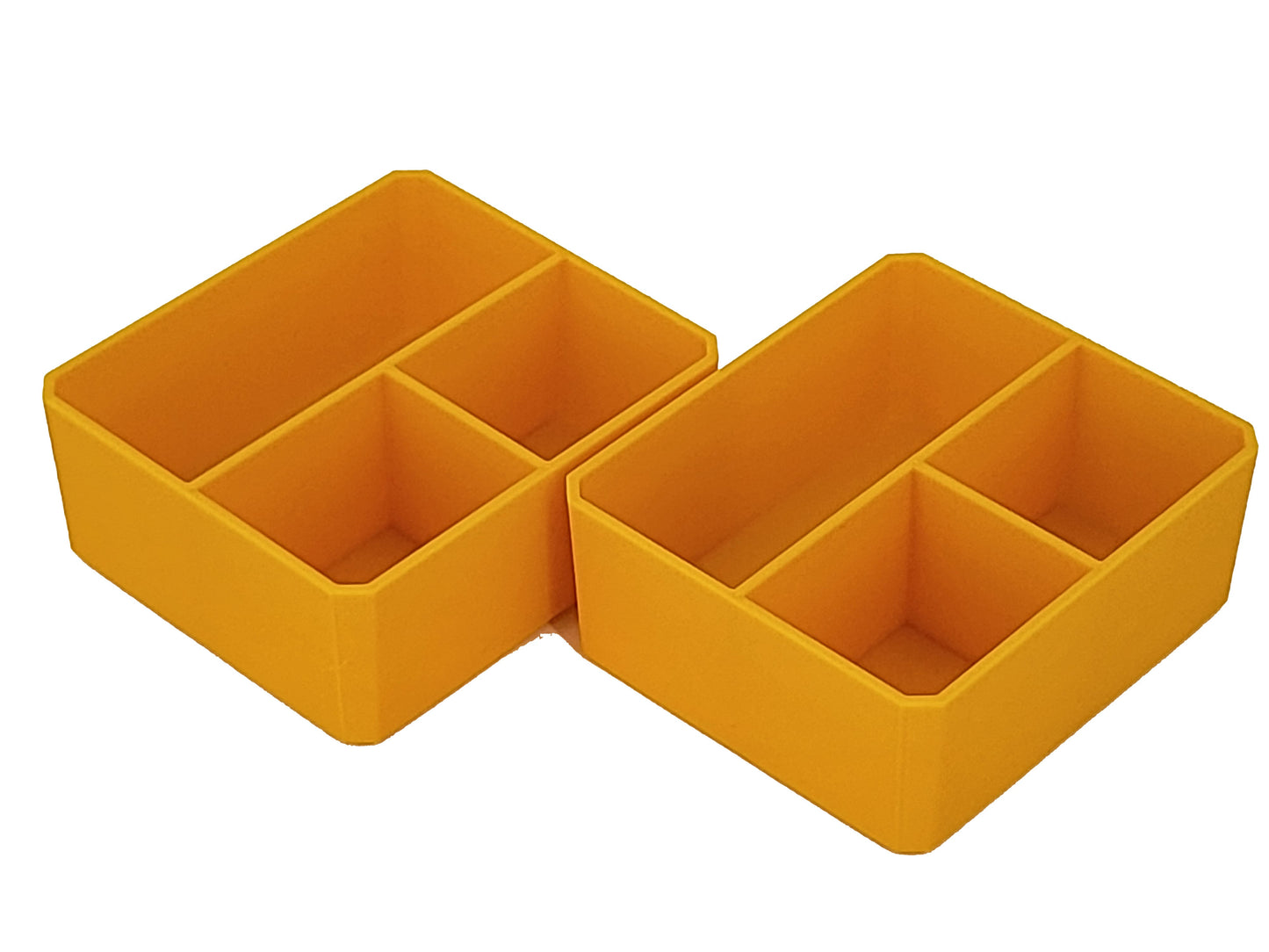 DeWalt ToughSystem 2.0 Deep Compact Organizer Compatible Small Nesting Bins - Yellow