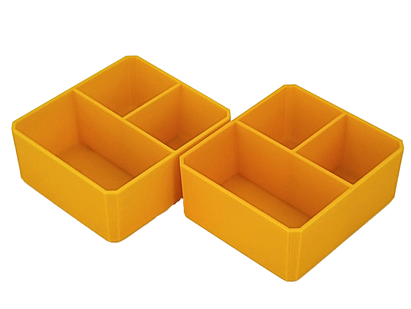 DeWalt ToughSystem 2.0 Deep Compact Organizer Compatible Small Nesting Bins - Yellow