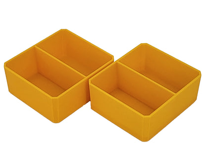 DeWalt ToughSystem 2.0 Full-Size Organizer Compatible Small Nesting Bins - Yellow