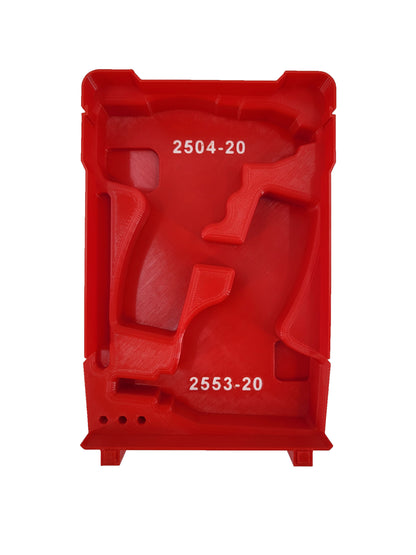 Milwaukee Packout Compact Organizer Compatible M12 Driver Tool Tray Insert Set - Red