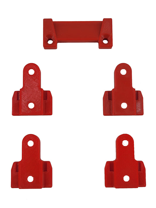 Milwaukee Packout Compatible Wall Mounts - Red