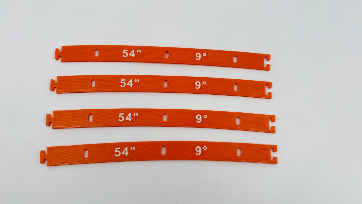 Customizable HO Railroad Flex Track Radius Guide