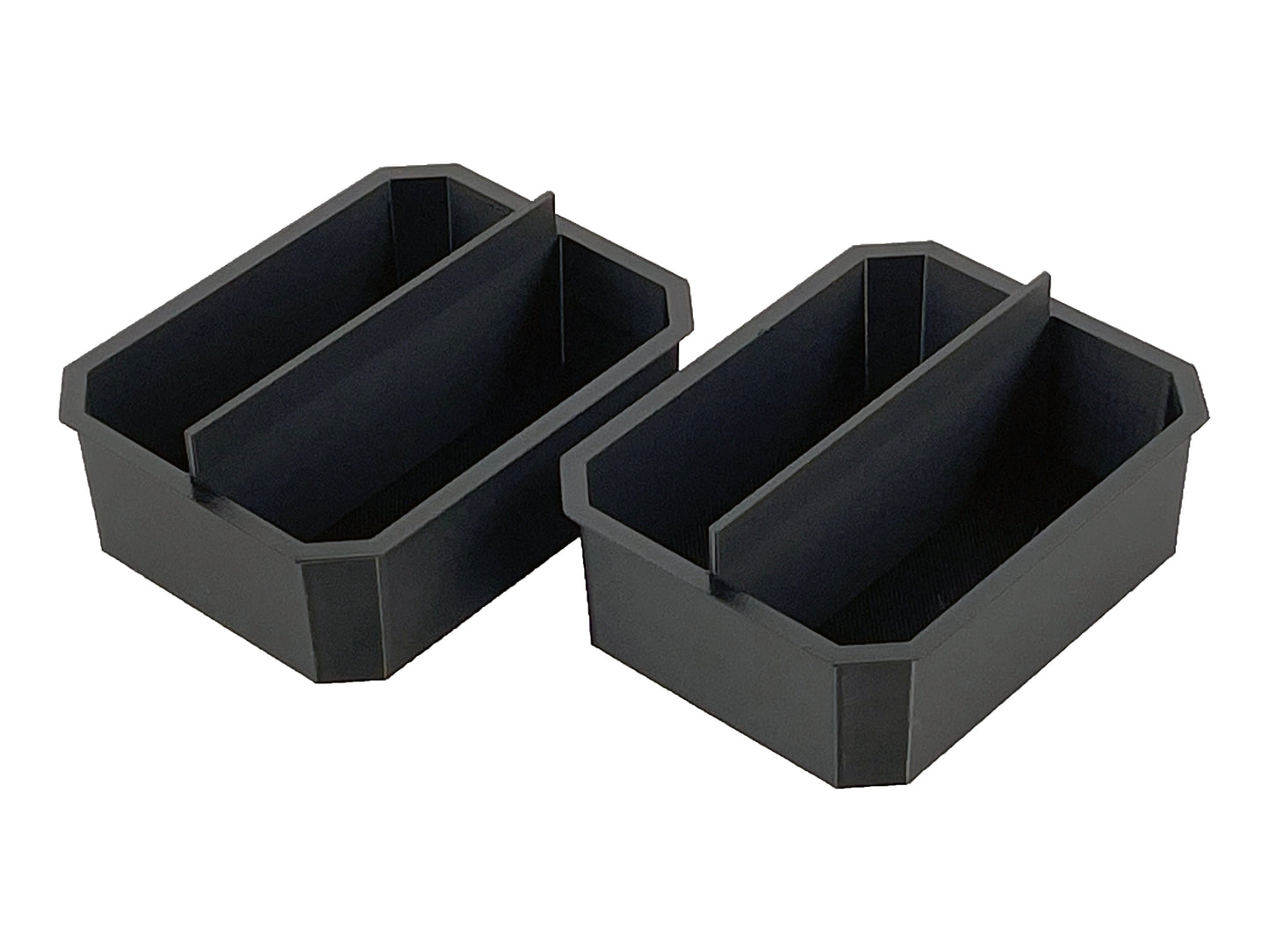 Husky Build-Out Deep Organizer Compatible Small Nesting Bins - Black