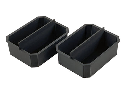 Husky Build-Out Deep Organizer Compatible Small Nesting Bins - Black
