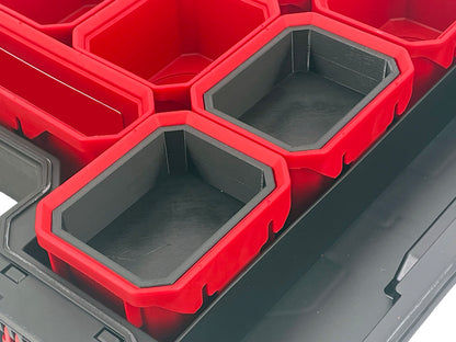 Husky Build-Out Deep Organizer Compatible Small Nesting Bins - Black