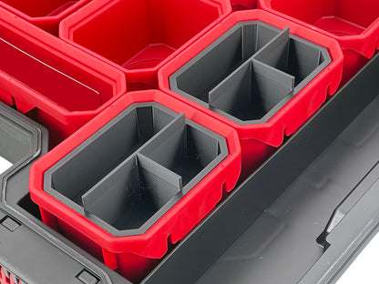 Husky Build-Out Deep Organizer Compatible Small Nesting Bins - Black