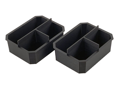 Husky Build-Out Deep Organizer Compatible Small Nesting Bins - Black