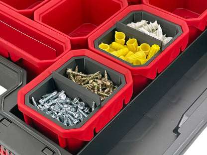 Husky Build-Out Deep Organizer Compatible Small Nesting Bins - Black