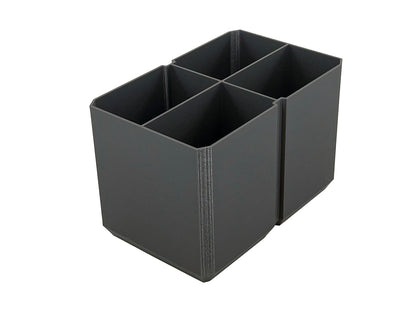 Klein Tools MODbox Two Drawer Toolbox Compatible Medium Nesting Bin - Gray
