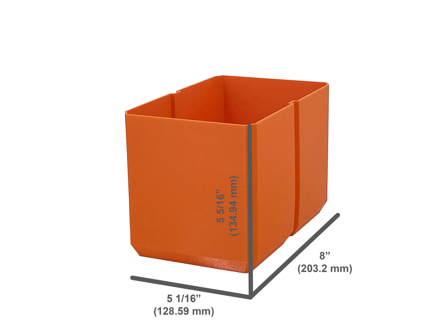Klein Tools MODbox Two Drawer Toolbox Compatible Medium Nesting Bin - Orange