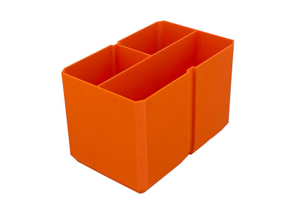 Klein Tools MODbox Two Drawer Toolbox Compatible Medium Nesting Bin - Orange