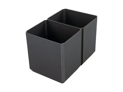 Klein Tools MODbox Two Drawer Toolbox Compatible Medium Nesting Bin - Gray