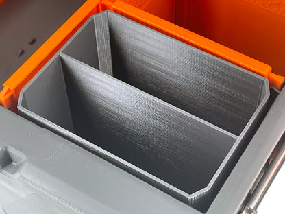 Klein Tools MODbox Two Drawer Toolbox Compatible Small Nesting Bin - Gray