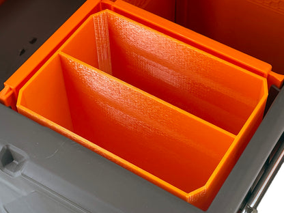 Klein Tools MODbox Two Drawer Toolbox Compatible Small Nesting Bin - Orange